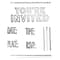 6 Pack: You're Invited Wood Stamp Set by Recollections™